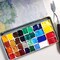 Empty Watercolor Palette, 20 Wells with Magnetic Strips and Lightweight, Metal Watercolor Palette, Paint Holder, Paint Palette, Paint Tray Palettes